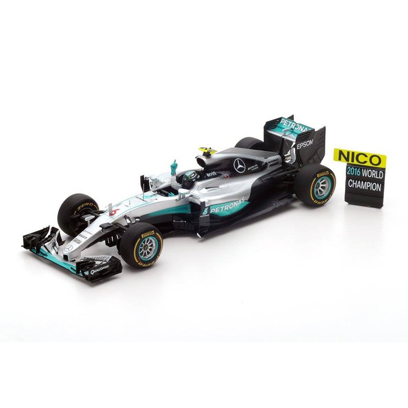 Spark 1/18 Merc F1 no6 Abu Dhabi GP 2016 Rosberg